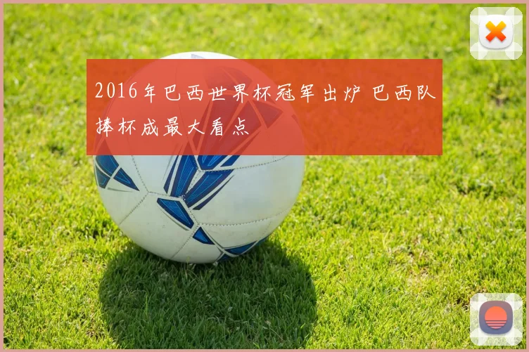 2016年巴西世界杯冠军出炉 巴西队捧杯成最大看点