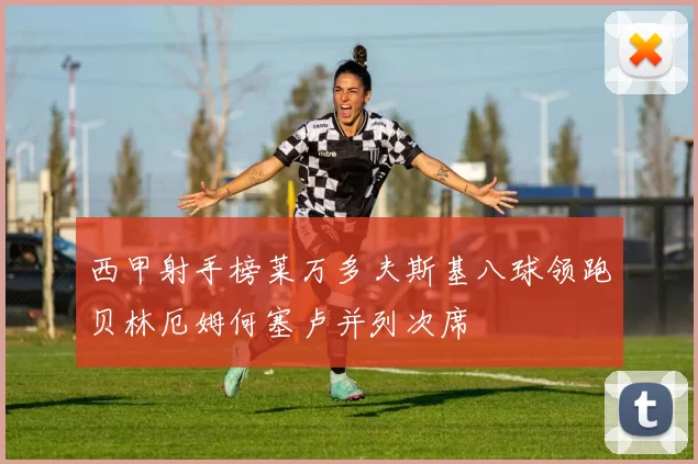 西甲射手榜莱万多夫斯基八球领跑贝林厄姆何塞卢并列次席